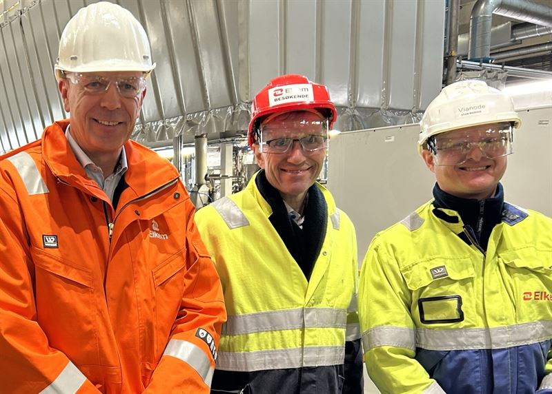 挪威气候与环境部长访问蓝星埃肯